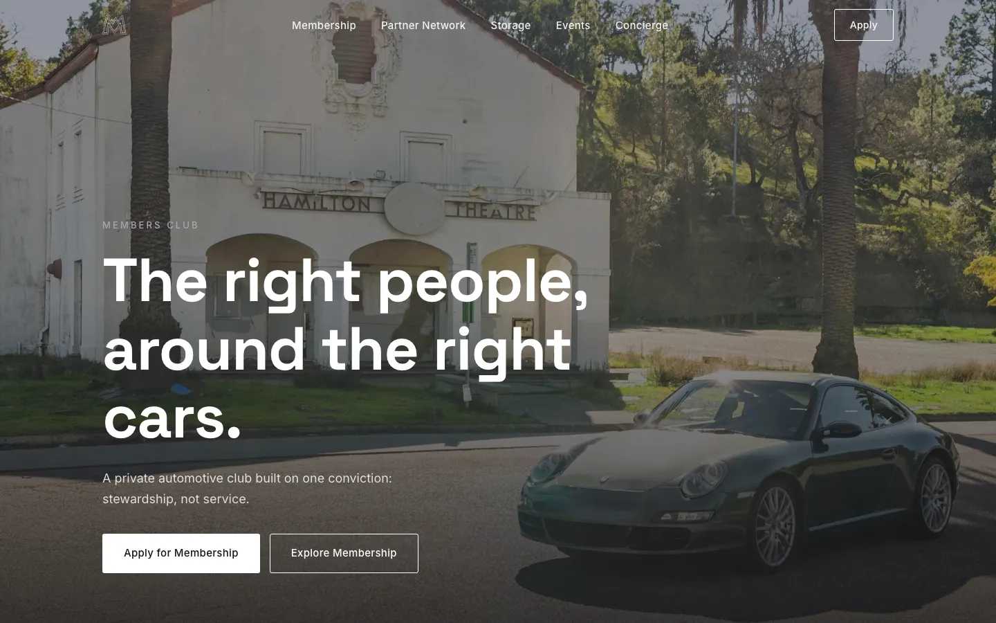 Motion Point Members Club website